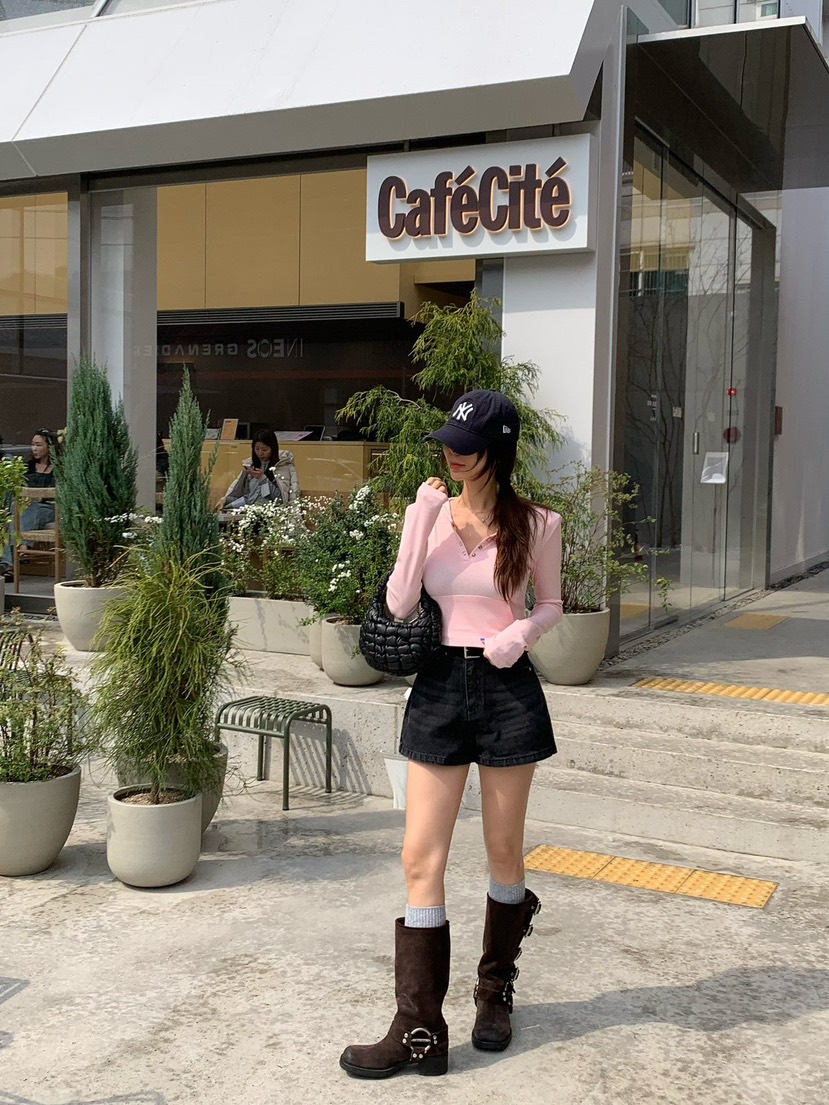 REVE CITE-L直郵韓國代購㊣女裝新品推薦時尚人氣熱賣短褲REVE CITE短褲