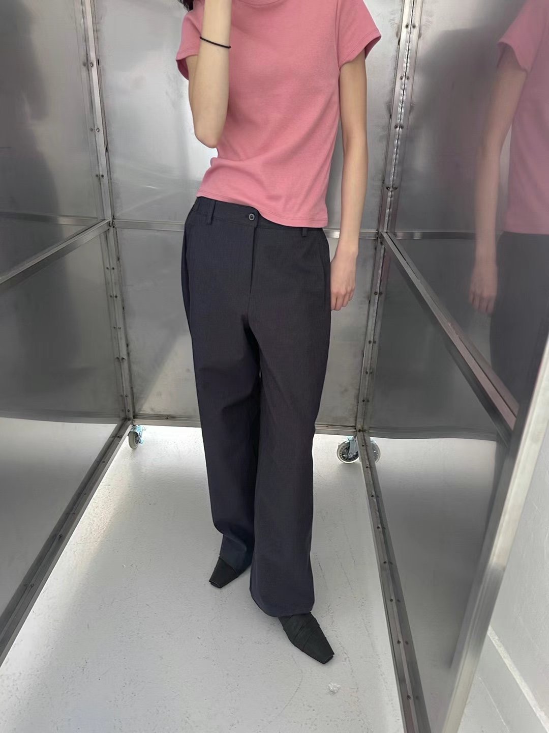 FLAT韓國直郵㊣東大門實拍女裝新款人氣推薦25春夏熱賣時尚T恤FLATT恤