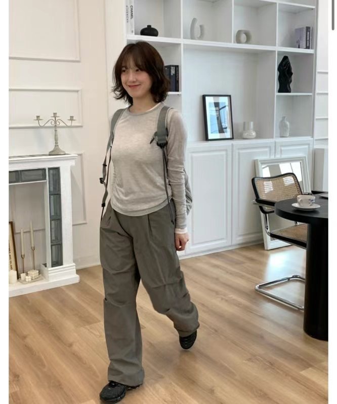 FLAT韓國直郵㊣東大門實拍女裝新款熱賣休閑推薦時尚長袖T恤FLAT長袖T恤