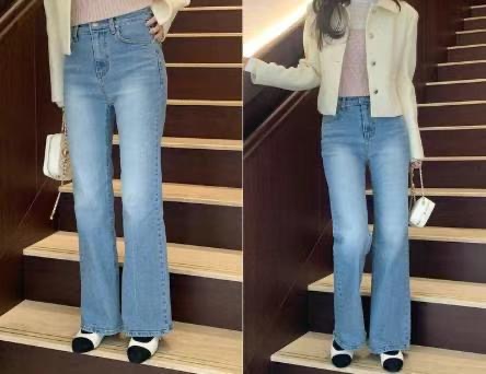 BEE韓國直郵㊣女裝新品人氣推薦休閑25春夏時尚熱賣牛仔褲BEE牛仔褲