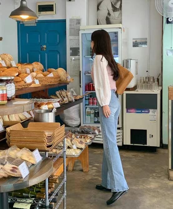 BEE韓國直郵㊣女裝新品人氣推薦休閑25春夏時尚熱賣牛仔褲BEE牛仔褲