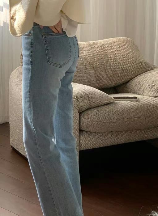BEE韓國直郵㊣東大門實拍女裝新款時尚推薦休閑熱賣人氣牛仔褲BEE牛仔褲