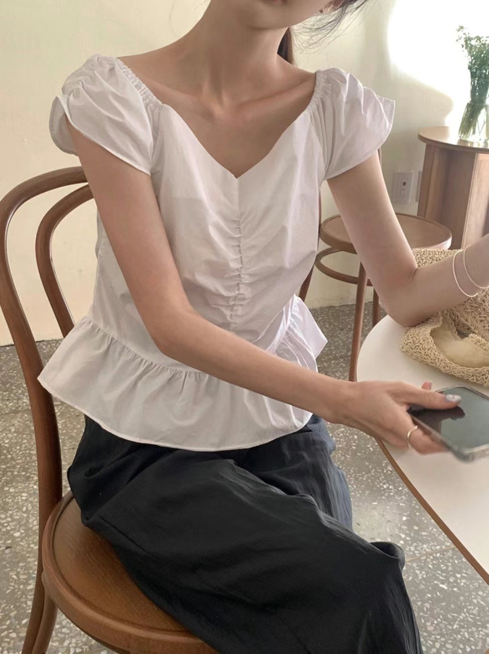 JGREY韓國直郵㊣女裝新款25春夏人氣休閑時尚推薦襯衫蕾絲衫JGREY襯衫/蕾絲衫