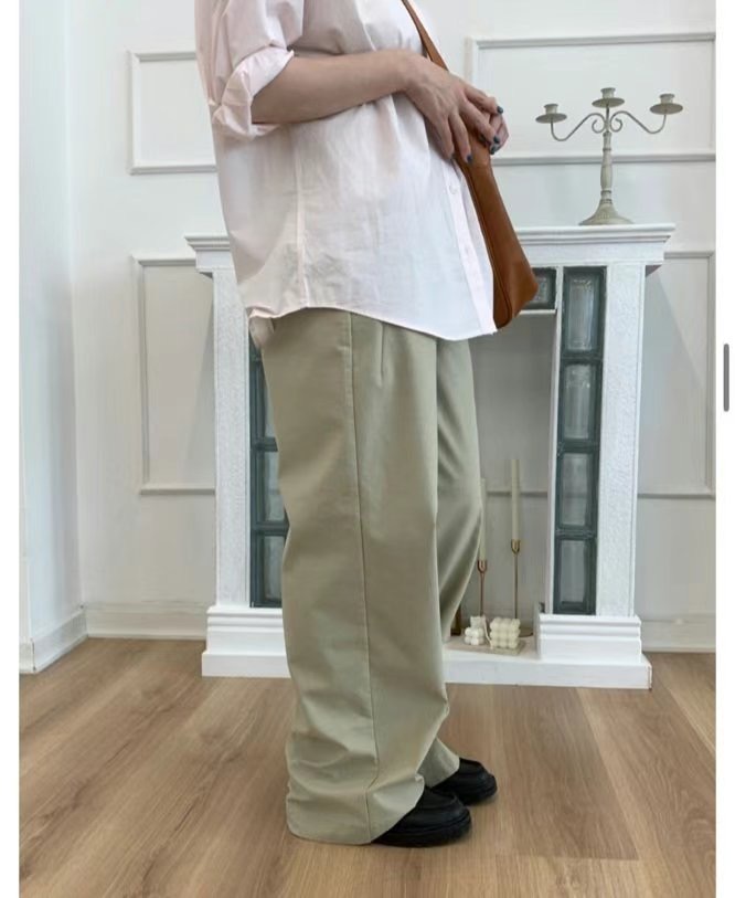 FLAT韓國直郵㊣東大門實拍女裝新款推薦休閑熱賣時尚休閑褲FLAT休閑褲