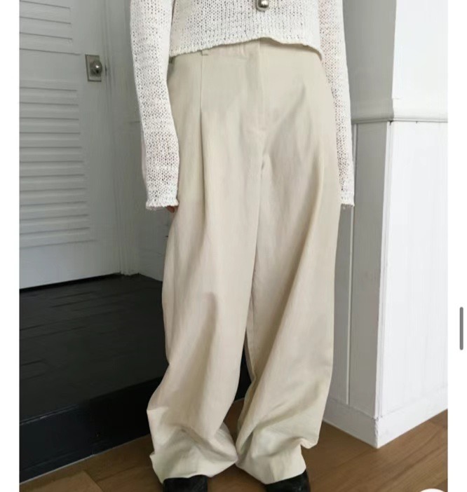 FLAT韓國㊣直郵東大門代購女裝新品25春夏推薦時尚人氣休閑褲FLAT休閑褲