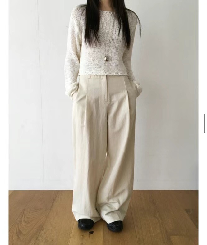 FLAT韓國㊣直郵東大門代購女裝新品25春夏推薦時尚人氣休閑褲FLAT休閑褲