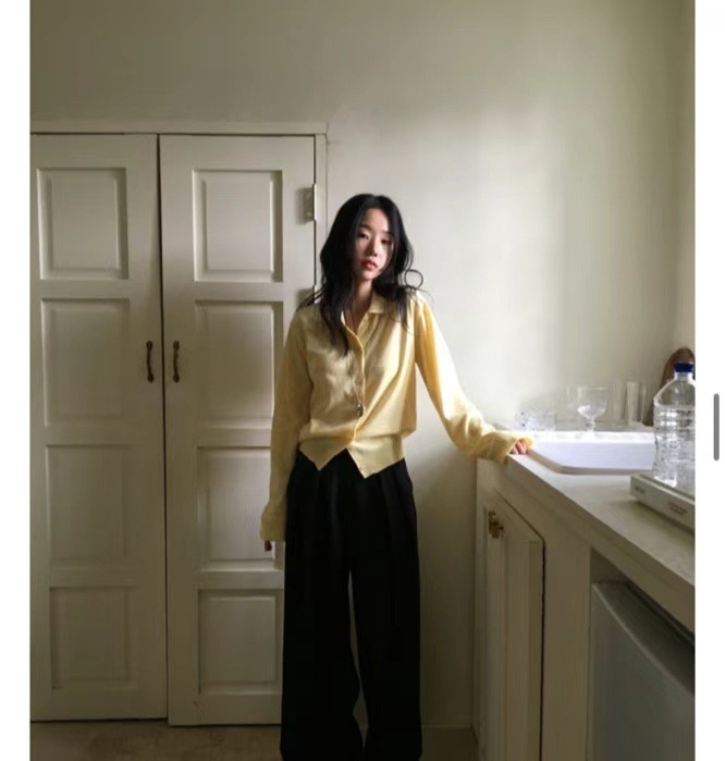 FLAT韓國直郵㊣女裝新款熱賣休閑推薦人氣時尚針織衫羊毛開衫FLAT針織衫