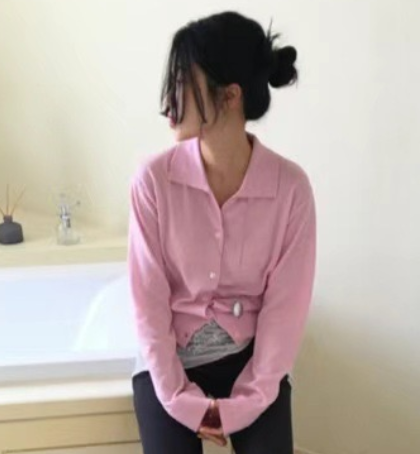FLAT韓國直郵㊣女裝新款熱賣休閑推薦人氣時尚針織衫羊毛開衫FLAT針織衫圖色2