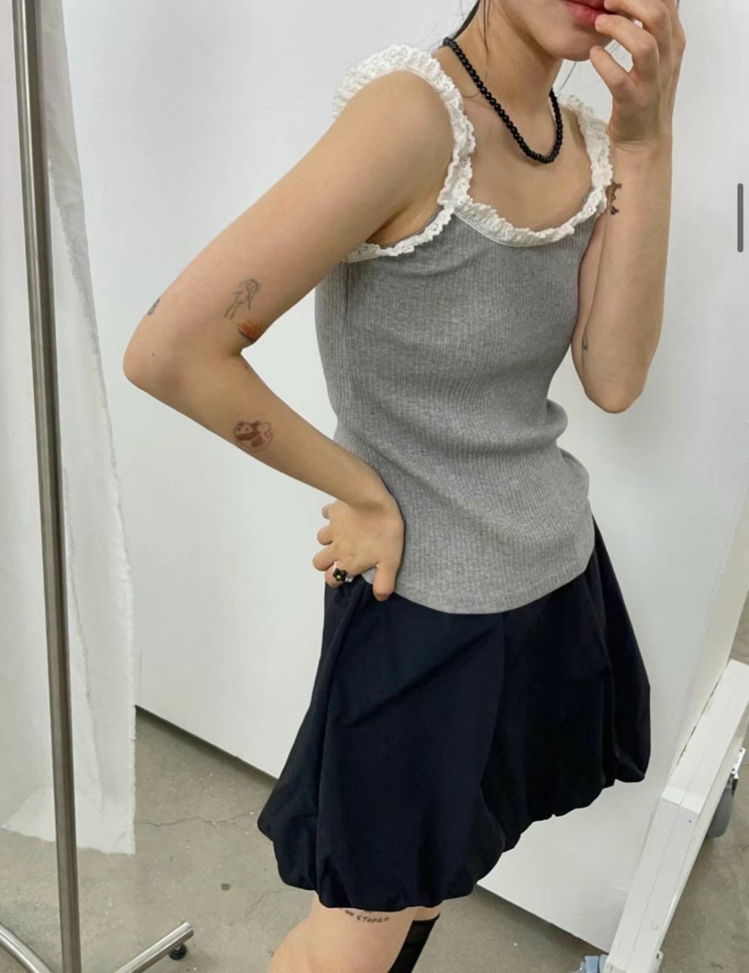 JGREY直郵韓國代購㊣女裝新款25春夏人氣熱賣休閑推薦吊帶背心JGREY吊帶/背心