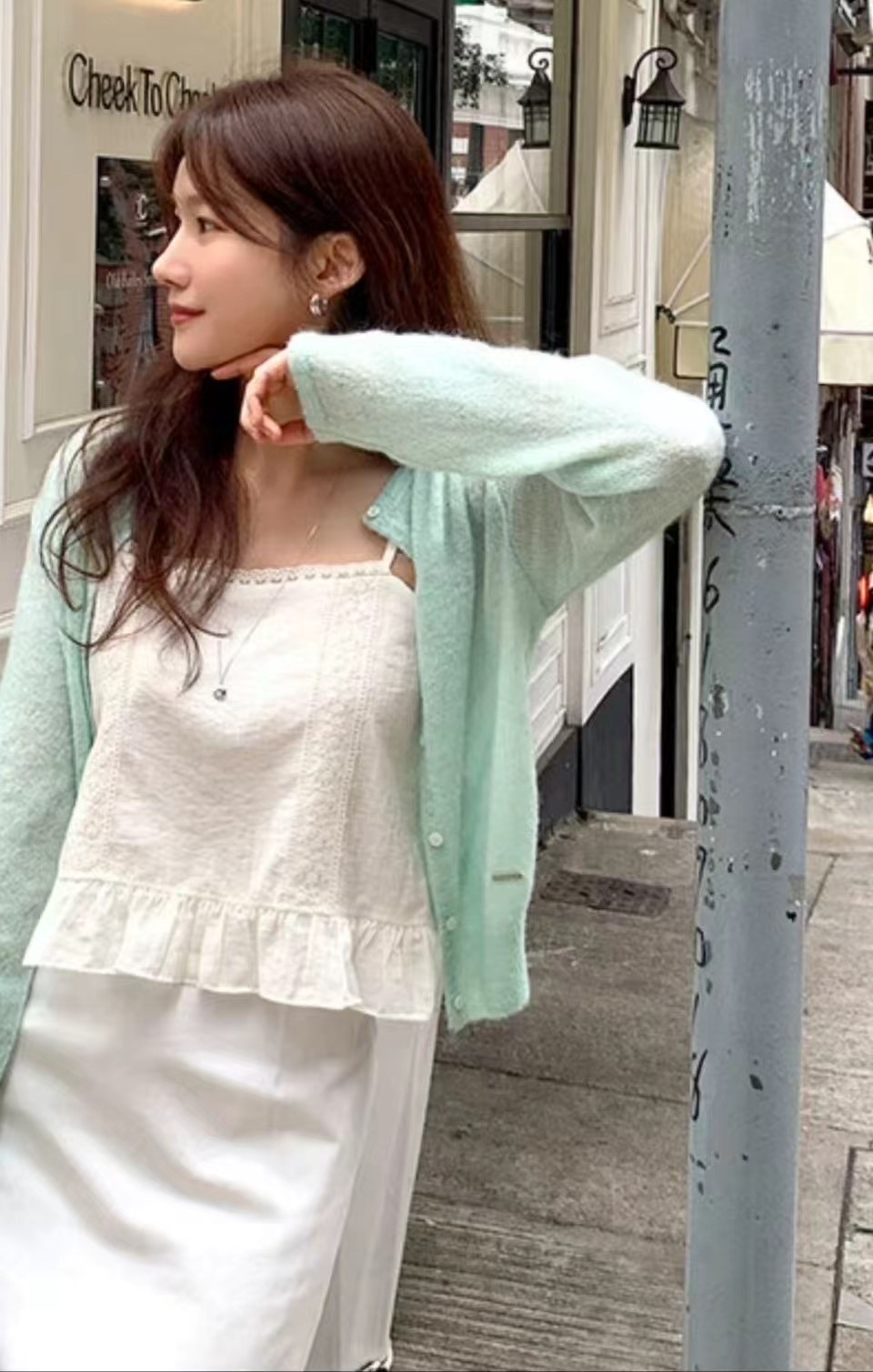 DOUBLEIN韓國㊣直郵東大門代購女裝新款休閑時尚熱賣吊帶背心DOUBLEIN吊帶/背心