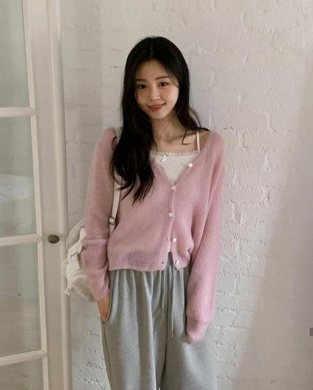 ASKMEAQUESTION韓國直郵㊣東大門實拍女裝新款熱賣針織衫馬海毛ASKMEAQUESTION針織衫圖色2