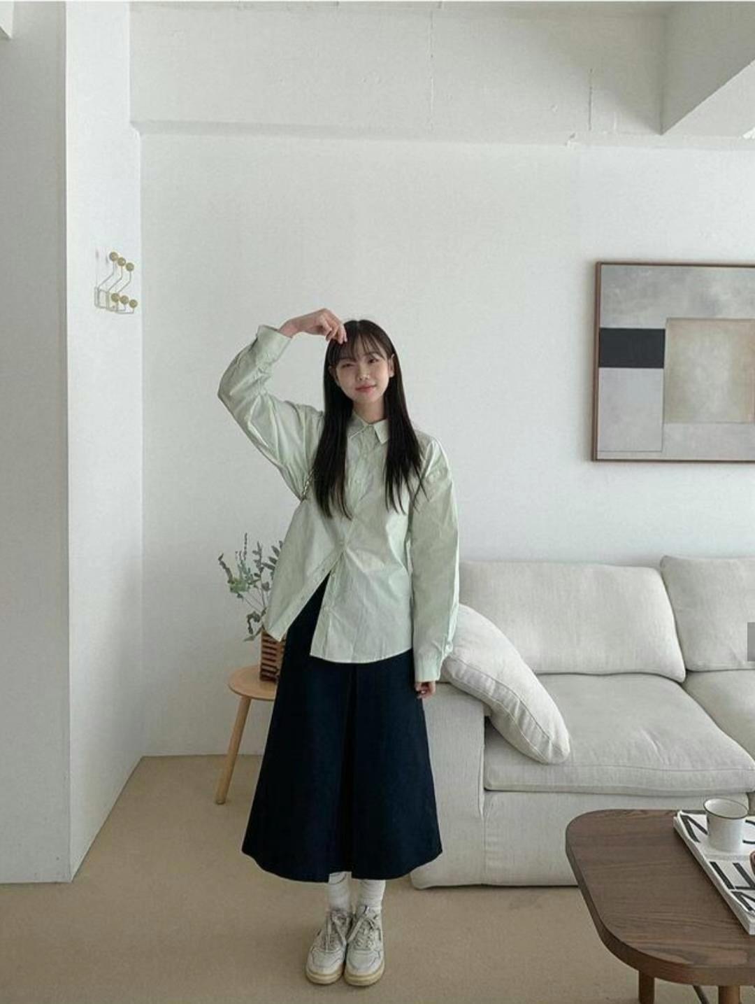 ASKMEAQUESTION韓國直郵㊣東大門實拍女裝新款休閑襯衫蕾絲衫ASKMEAQUESTION襯衫/蕾絲衫