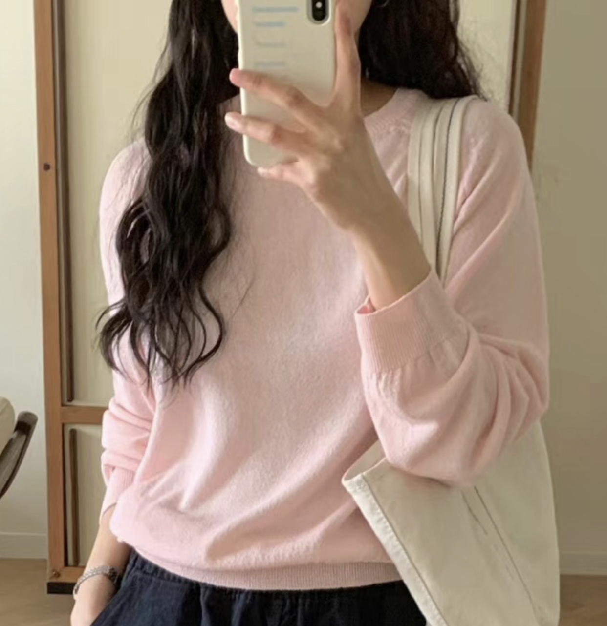 AN STAND韓國㊣直郵東大門代購女裝新品休閑時尚針織衫亞麻AN STAND-2件起針織衫圖色2