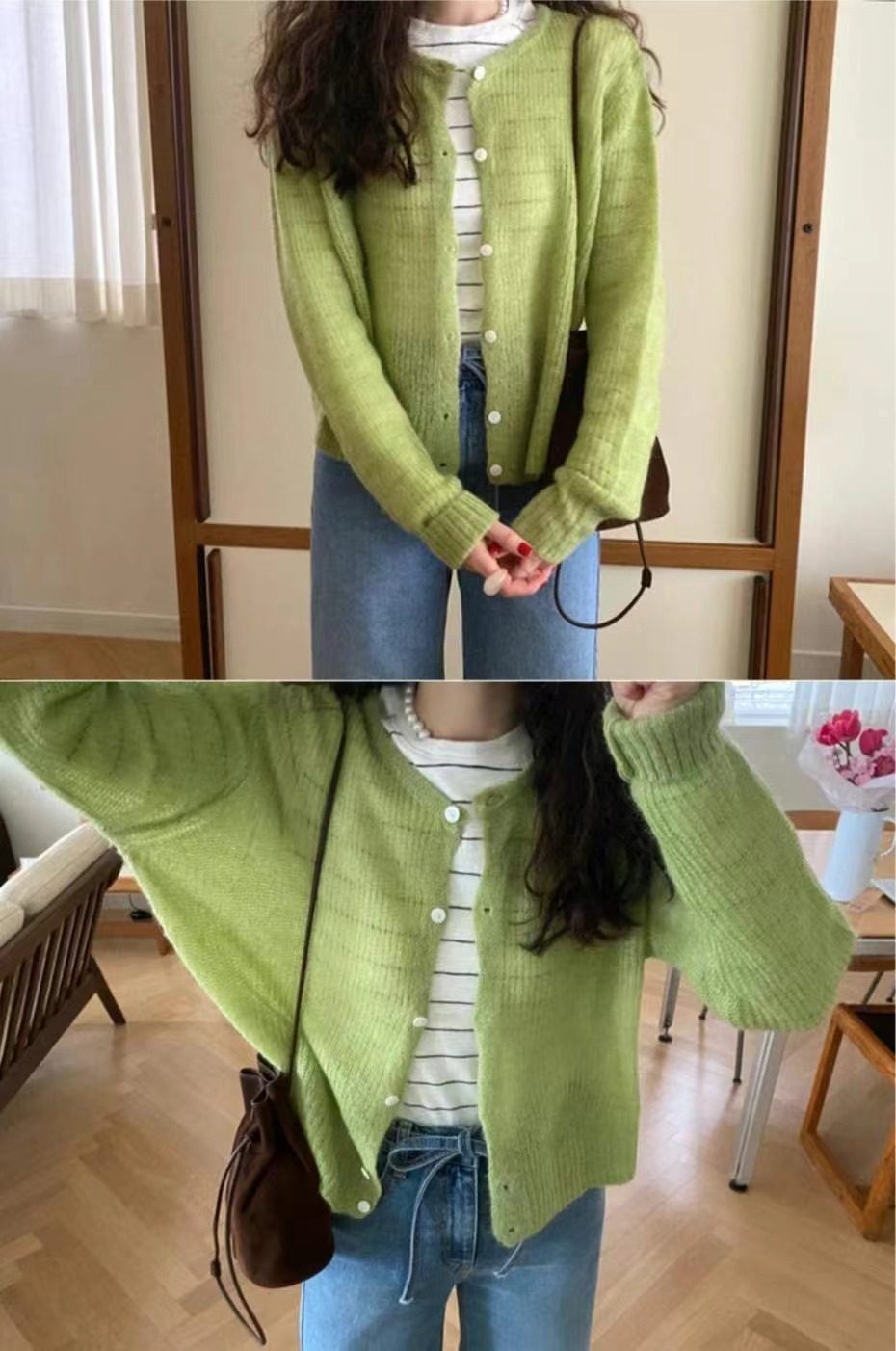 ASKMEAQUESTION韓國㊣直郵東大門代購女裝新款推薦針織衫馬海毛ASKMEAQUESTION針織衫