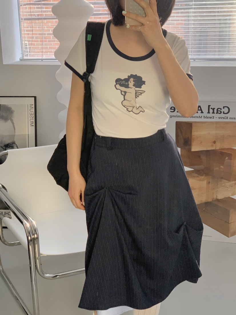 BEFORE SUNRISE韓國直郵㊣東大門實拍女裝新款熱賣半身裙中短裙BEFORE SUNRISE半身裙/中短裙
