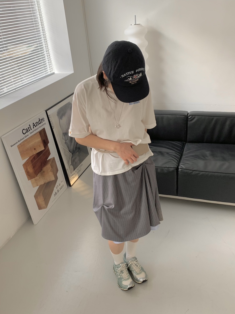 BEFORE SUNRISE韓國直郵㊣東大門實拍女裝新款熱賣半身裙中短裙BEFORE SUNRISE半身裙/中短裙