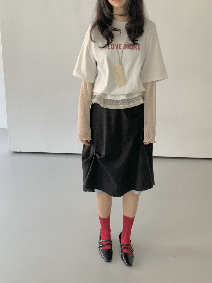 BEFORE SUNRISE韓國直郵㊣東大門實拍女裝新款熱賣半身裙中短裙BEFORE SUNRISE半身裙/中短裙