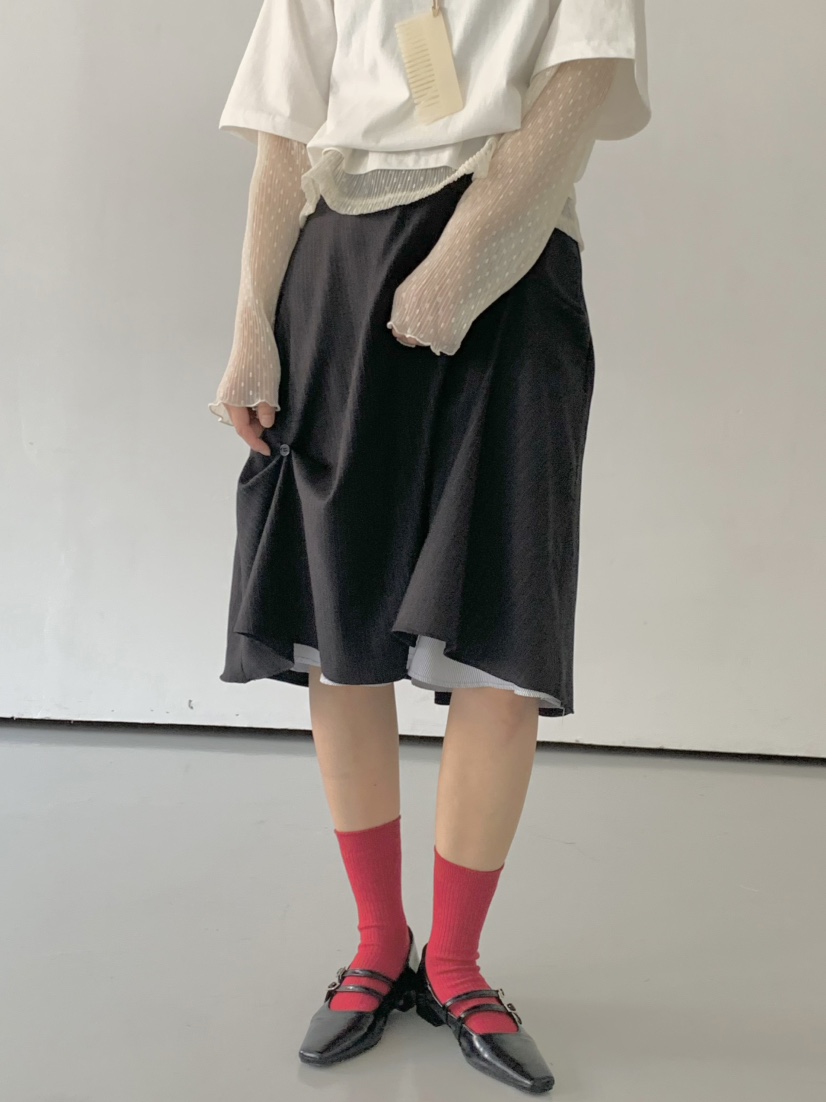 BEFORE SUNRISE韓國直郵㊣東大門實拍女裝新款熱賣半身裙中短裙BEFORE SUNRISE半身裙/中短裙