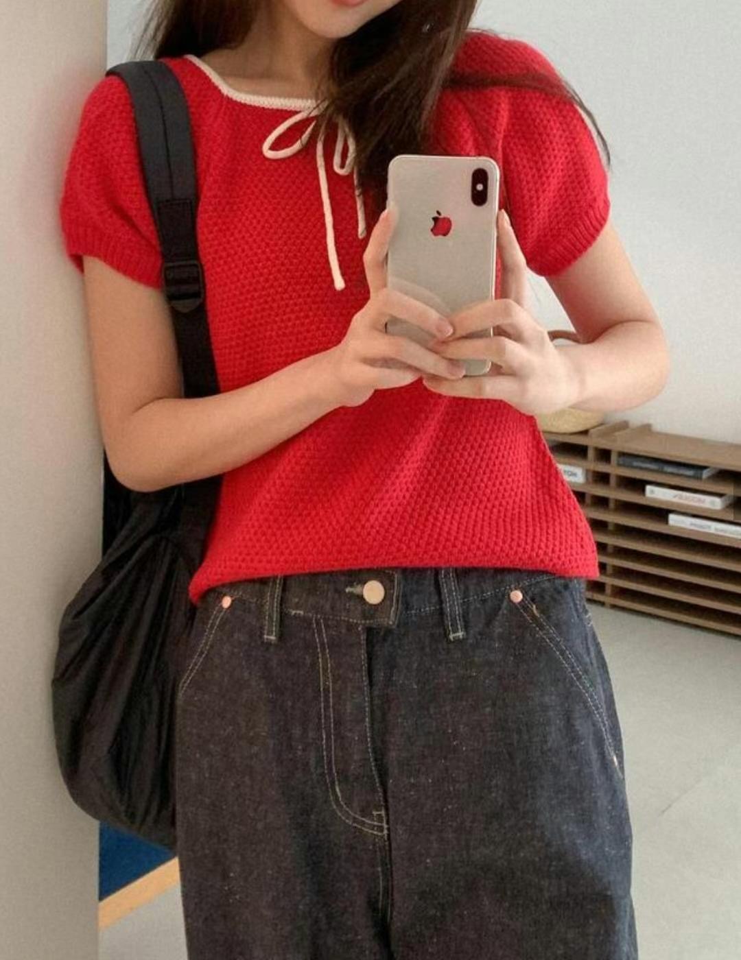 ASKMEAQUESTION直郵韓國代購㊣女裝新款休閑25春夏推薦人氣T恤ASKMEAQUESTIONT恤