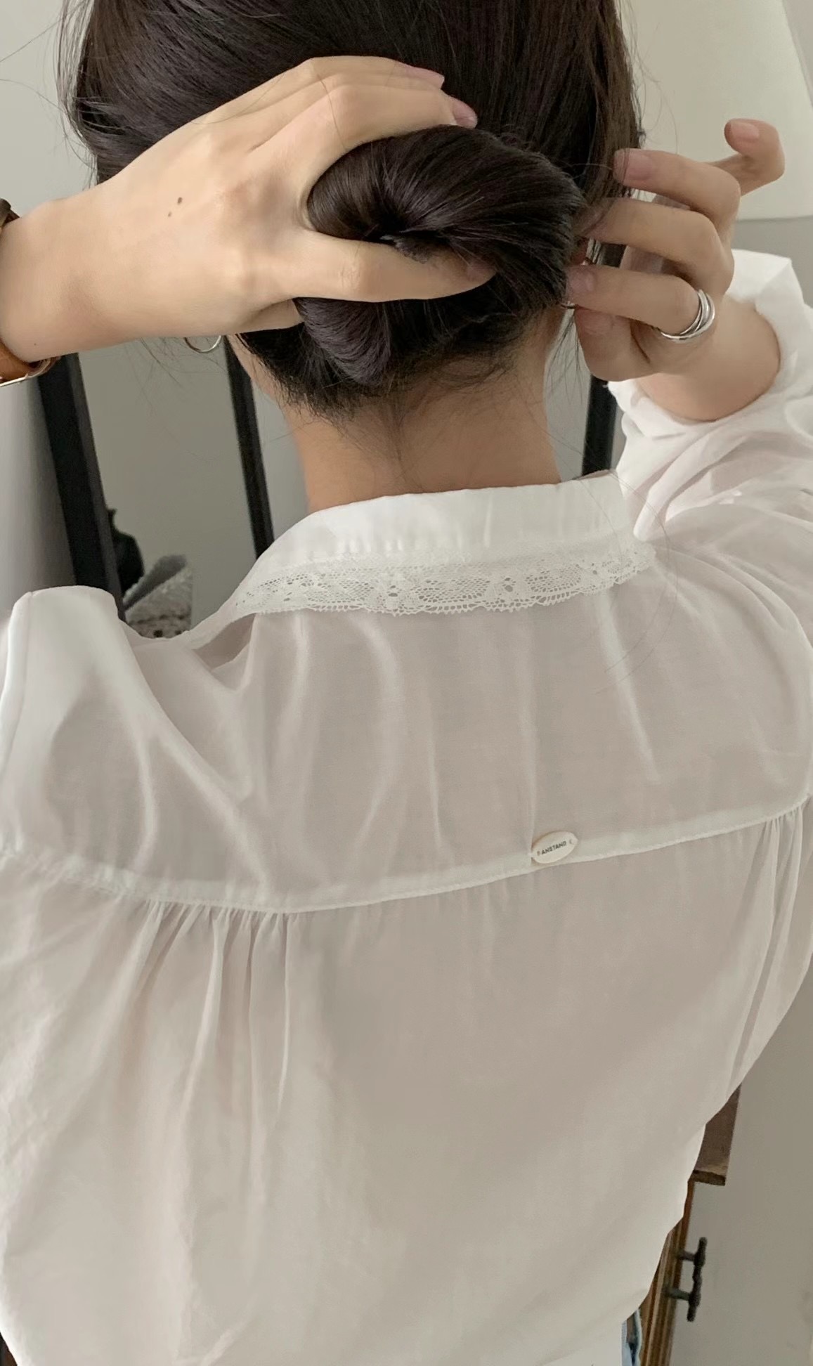 AN STAND韓國㊣直郵東大門代購女裝新款推薦人氣襯衫蕾絲衫AN STAND-2件起襯衫/蕾絲衫
