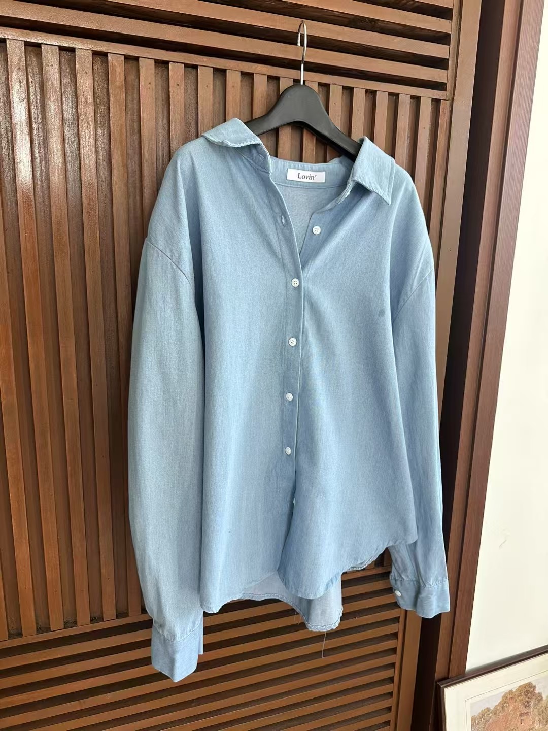 LOVINE韓國㊣直郵東大門代購女裝新品時尚推薦熱賣襯衫蕾絲衫LOVINE襯衫/蕾絲衫