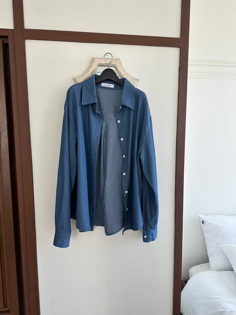 LOVINE韓國㊣直郵東大門代購女裝新品時尚推薦熱賣襯衫蕾絲衫LOVINE襯衫/蕾絲衫圖色2