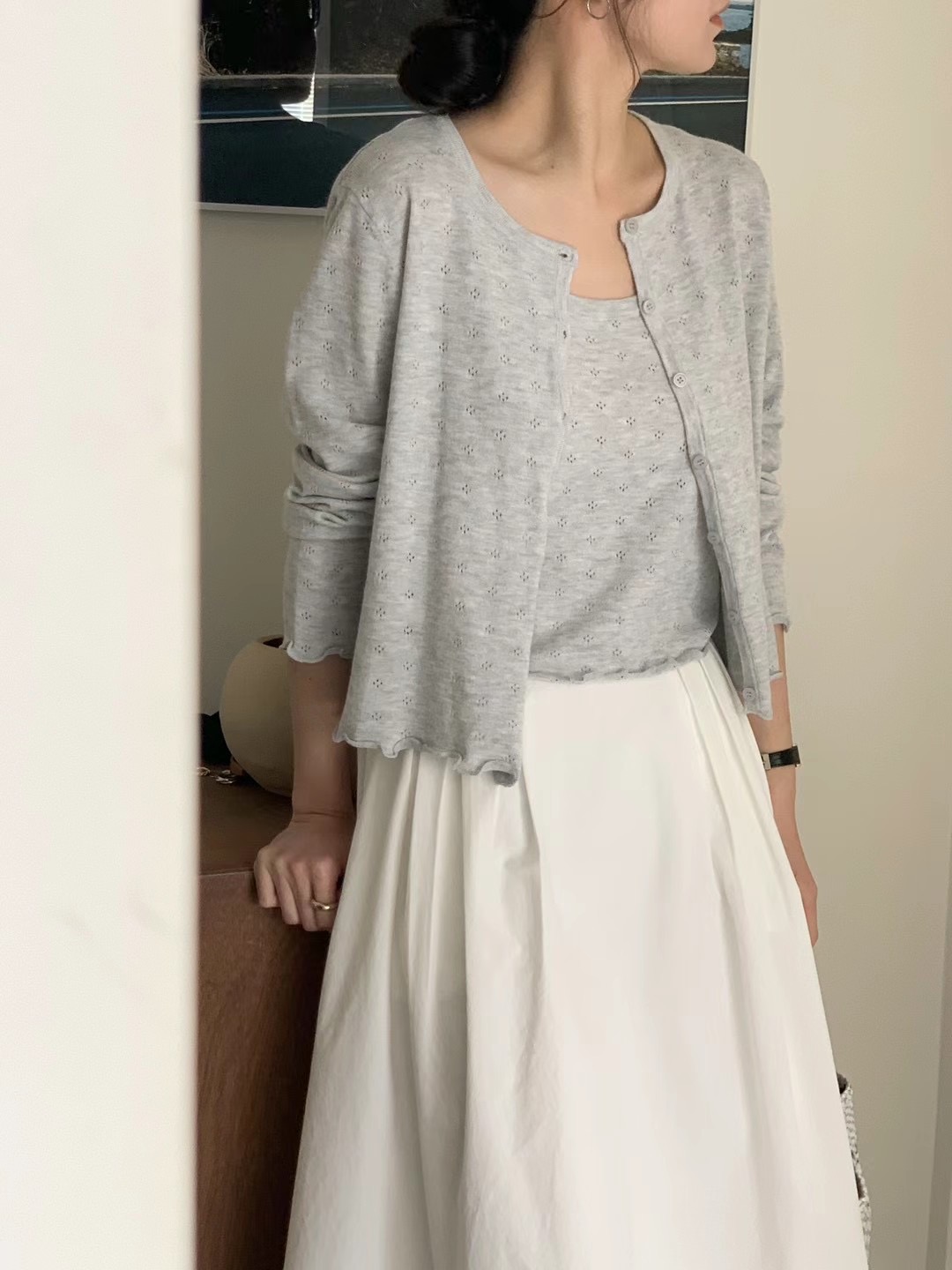 AN STAND韓國直郵㊣女裝新品時尚推薦人氣熱賣休閑套裝開衫AN STAND-2件起套裝圖色3