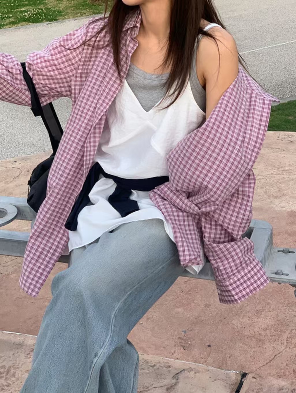 LOVINE直郵韓國代購㊣女裝新品25春夏時尚休閑人氣襯衫蕾絲衫LOVINE襯衫/蕾絲衫