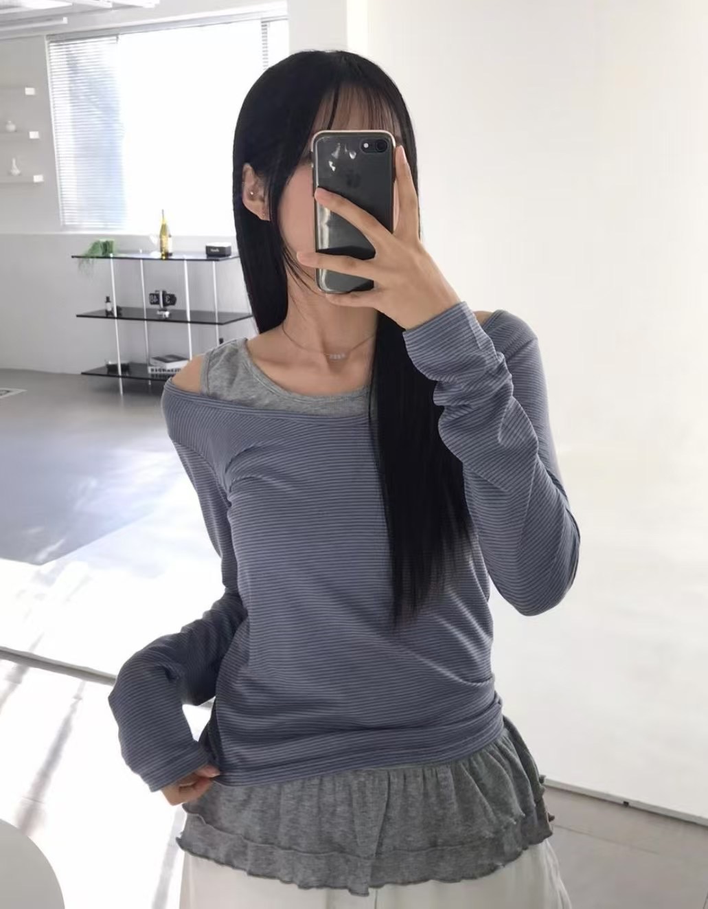 LOVINE韓國直郵㊣女裝新款25春夏人氣熱賣休閑推薦時尚長袖T恤LOVINE長袖T恤