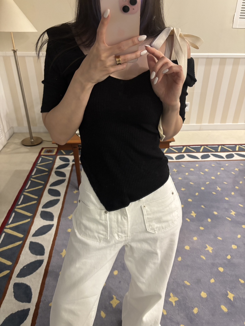 FOUREIGHT直郵韓國代購㊣女裝新款時尚25春夏人氣休閑熱賣T恤FOUR EIGHTT恤