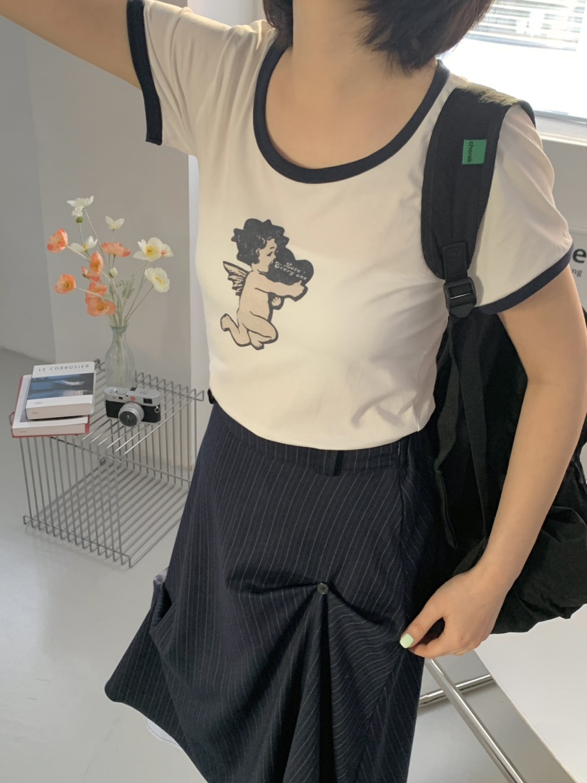 BEFORE SUNRISE韓國直郵㊣女裝新款推薦人氣時尚熱賣休閑T恤BEFORE SUNRISET恤