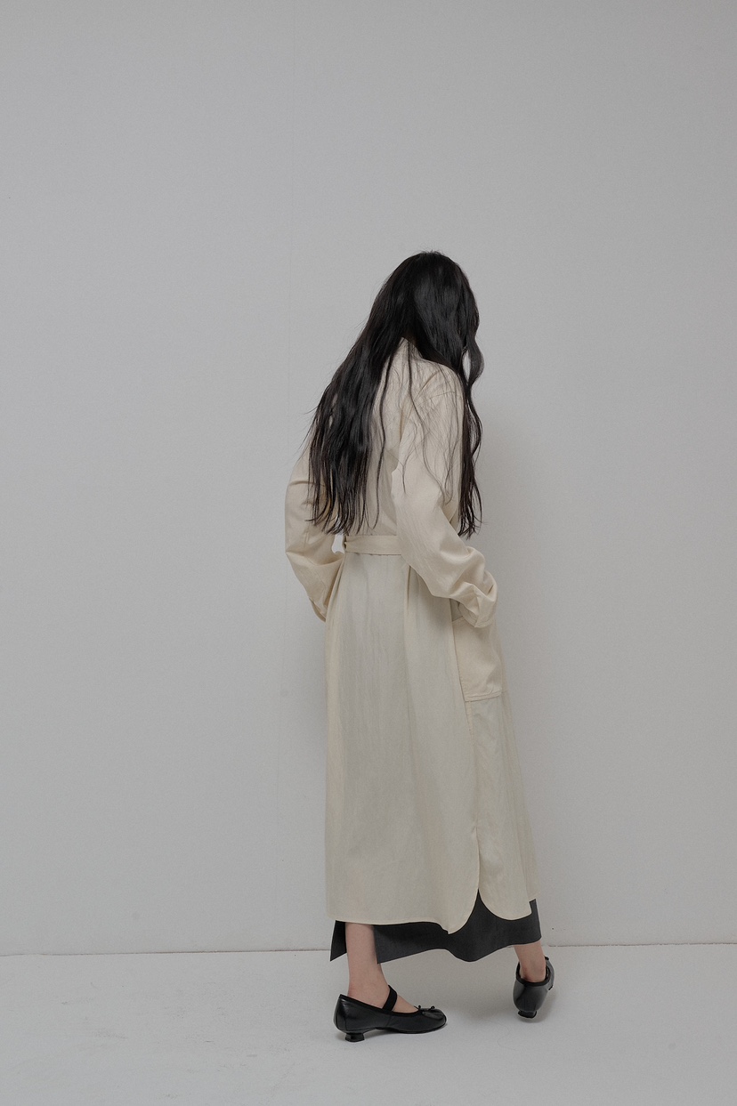 ATHEA韓國直郵㊣女裝新款休閑推薦熱賣25春夏人氣時尚長款風衣ATHEA長款風衣