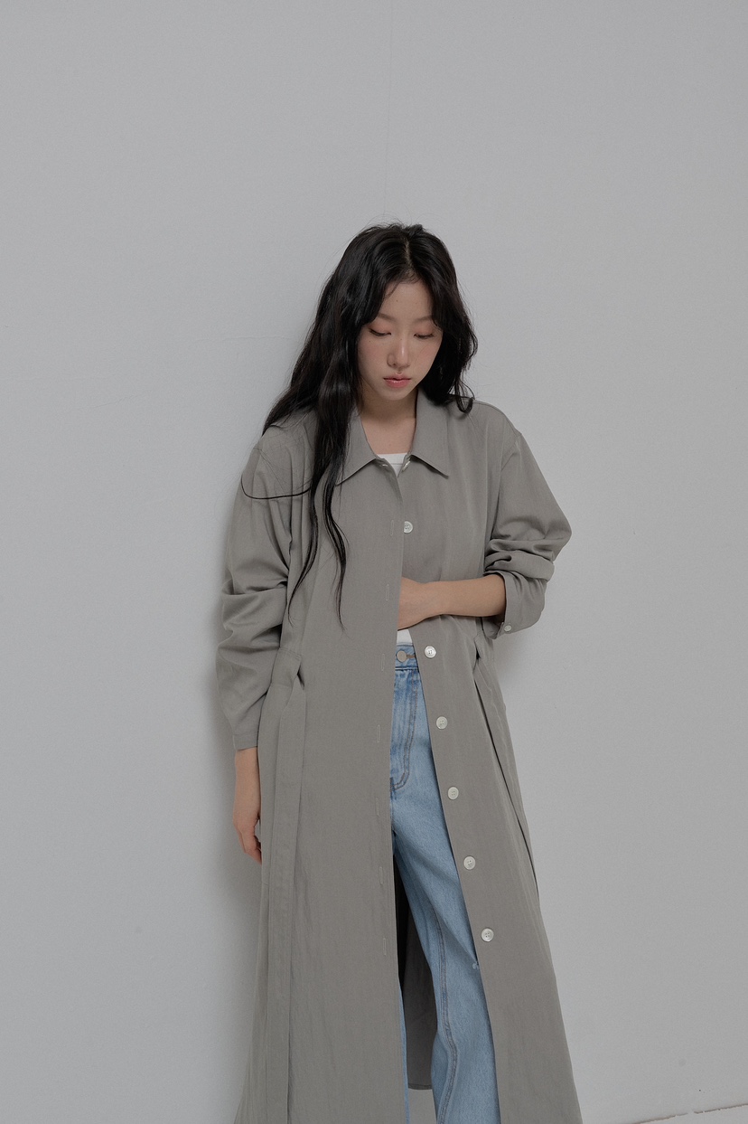 ATHEA韓國直郵㊣女裝新款休閑推薦熱賣25春夏人氣時尚長款風衣ATHEA長款風衣