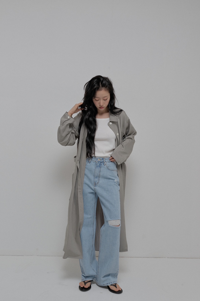 ATHEA韓國直郵㊣女裝新款休閑推薦熱賣25春夏人氣時尚長款風衣ATHEA長款風衣