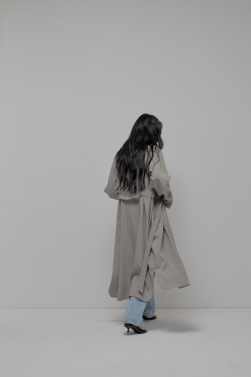 ATHEA韓國直郵㊣女裝新款休閑推薦熱賣25春夏人氣時尚長款風衣ATHEA長款風衣