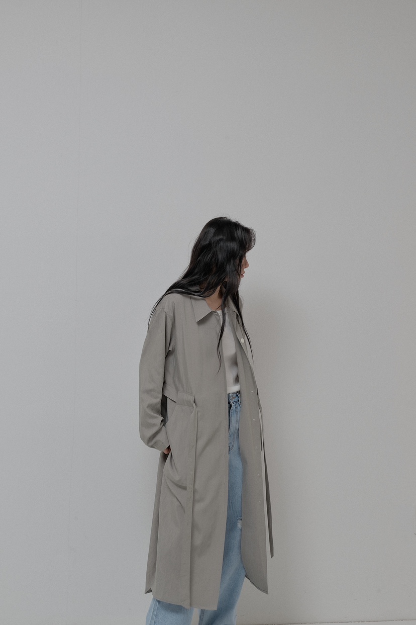 ATHEA韓國直郵㊣女裝新款休閑推薦熱賣25春夏人氣時尚長款風衣ATHEA長款風衣