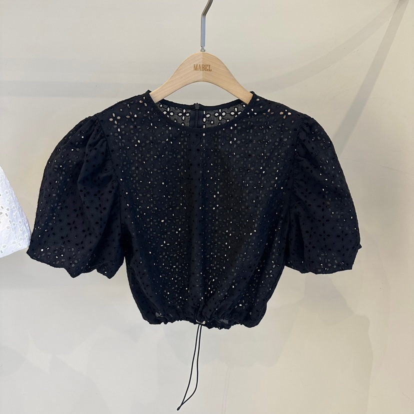 SOUIT直郵韓國代購㊣女裝新款休閑熱賣人氣時尚25春夏襯衫蕾絲衫SOUIT by mabel-L襯衫/蕾絲衫