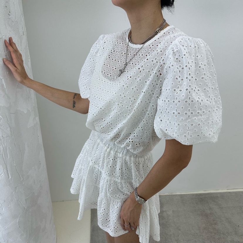 SOUIT直郵韓國代購㊣女裝新款休閑熱賣人氣時尚25春夏襯衫蕾絲衫SOUIT by mabel-L襯衫/蕾絲衫