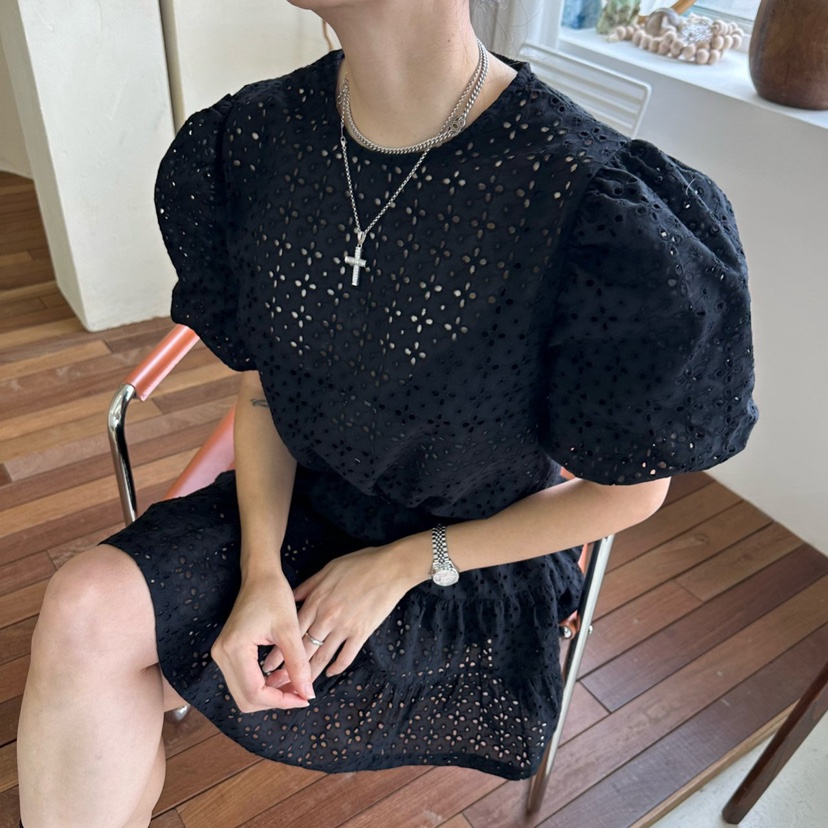 SOUIT直郵韓國代購㊣女裝新款休閑熱賣人氣時尚25春夏襯衫蕾絲衫SOUIT by mabel-L襯衫/蕾絲衫