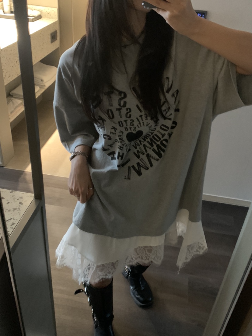 BADCALM韓國直郵㊣女裝新品休閑25春夏熱賣時尚推薦連衣裙蕾絲BADCALM連衣裙