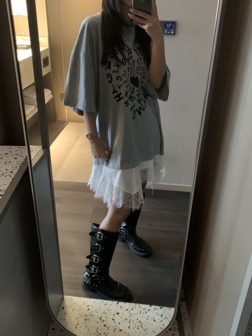 BADCALM韓國直郵㊣女裝新品休閑25春夏熱賣時尚推薦連衣裙蕾絲BADCALM連衣裙