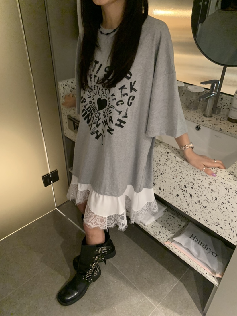 BADCALM韓國直郵㊣女裝新品休閑25春夏熱賣時尚推薦連衣裙蕾絲BADCALM連衣裙