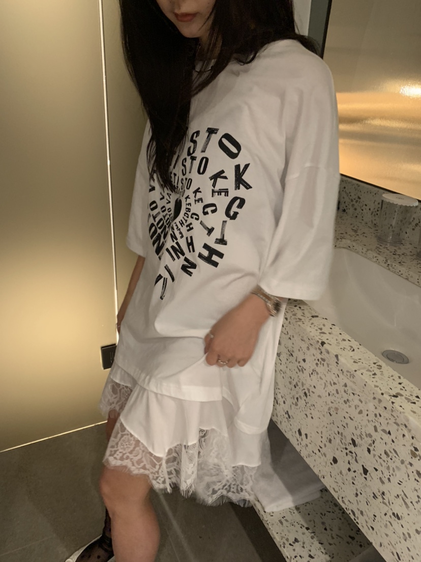BADCALM韓國直郵㊣女裝新品休閑25春夏熱賣時尚推薦連衣裙蕾絲BADCALM連衣裙