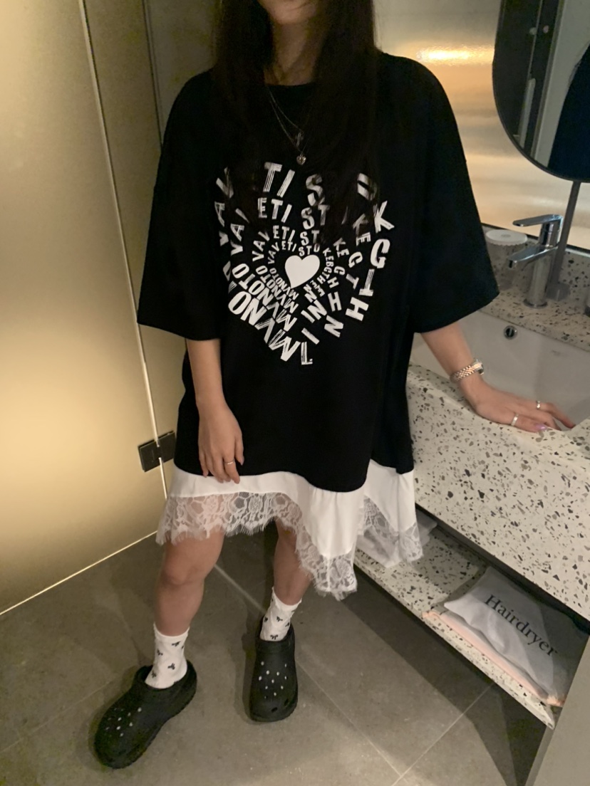 BADCALM韓國直郵㊣女裝新品休閑25春夏熱賣時尚推薦連衣裙蕾絲BADCALM連衣裙