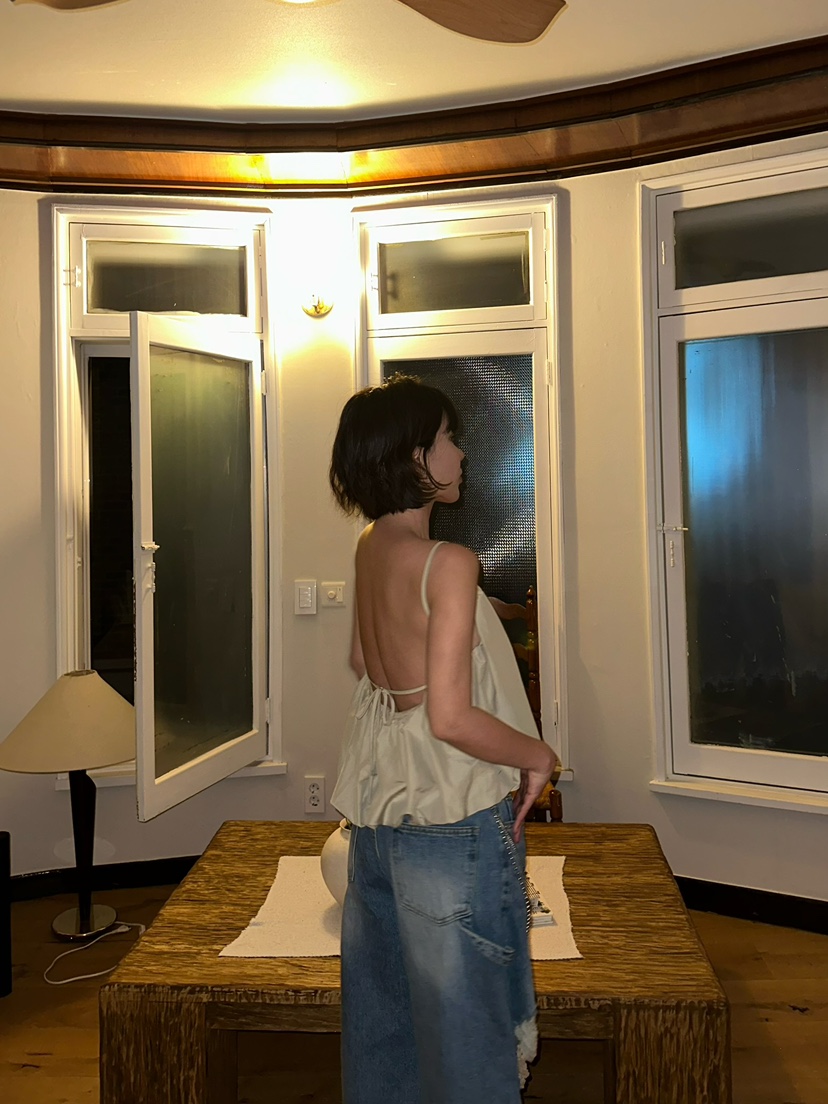 AWESOMESAUCE直郵韓國代購㊣女裝新款熱賣人氣25春夏吊帶背心AWESOME SAUCE吊帶/背心