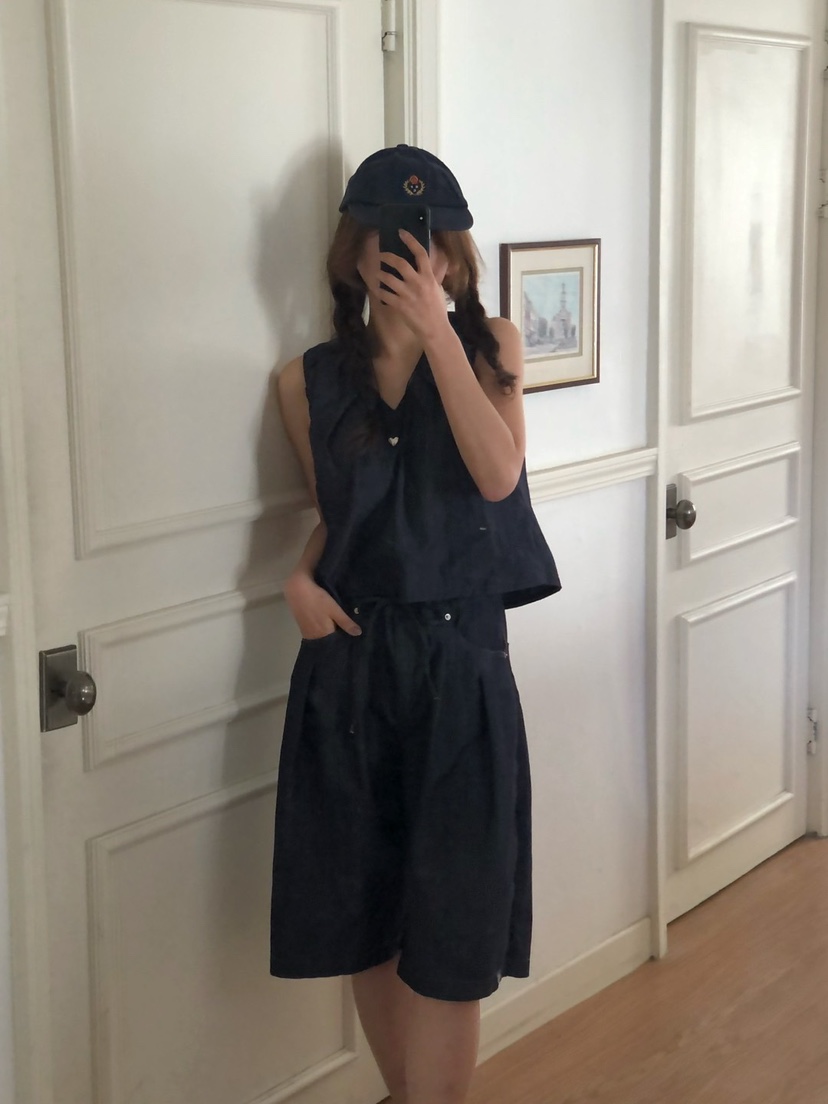 ONDO-P韓國㊣直郵東大門代購女裝新品人氣25春夏吊帶背心褶皺ONDO-P吊帶/背心