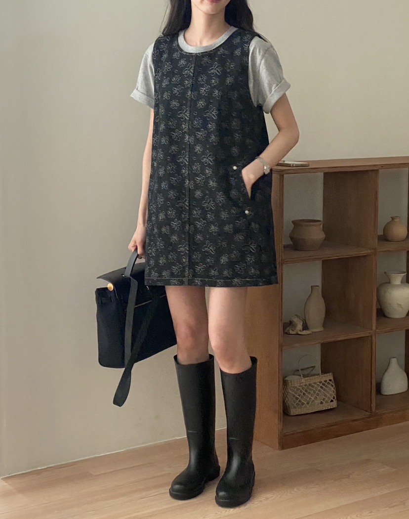 TIZZI韓國直郵㊣東大門實拍女裝新品熱賣推薦休閑25春夏連衣裙TIZZI連衣裙