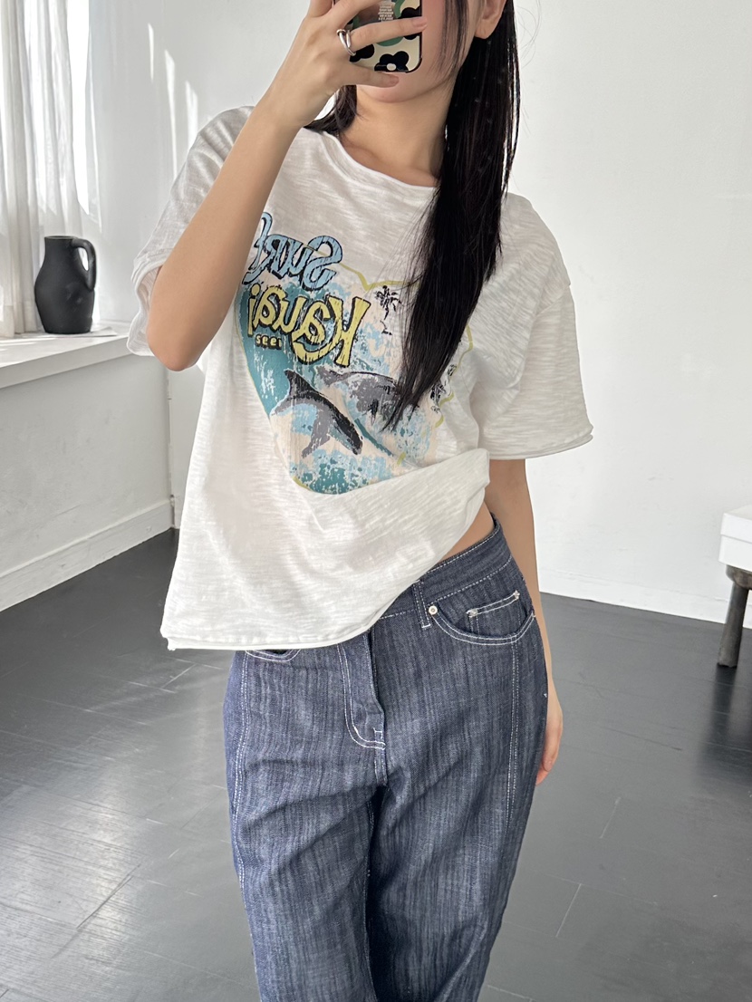 I MFACT韓國㊣直郵東大門代購女裝新款25春夏熱賣時尚推薦T恤I MFACTT恤