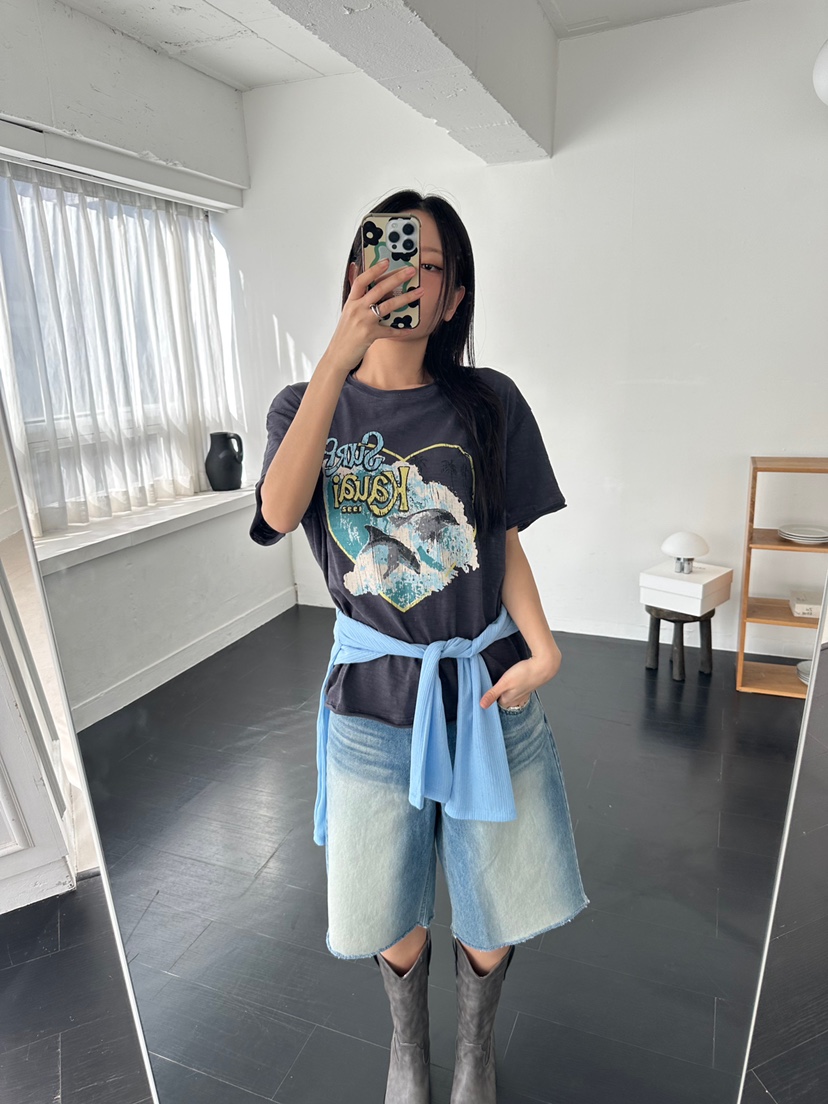 I MFACT韓國㊣直郵東大門代購女裝新款25春夏熱賣時尚推薦T恤I MFACTT恤圖色2
