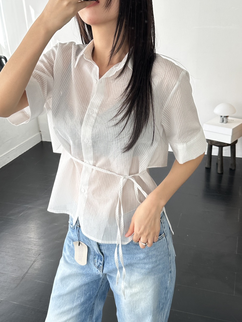 I MFACT直郵韓國代購㊣女裝新品時尚25春夏人氣襯衫蕾絲衫I MFACT襯衫/蕾絲衫